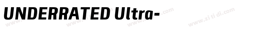 UNDERRATED Ultra字体转换